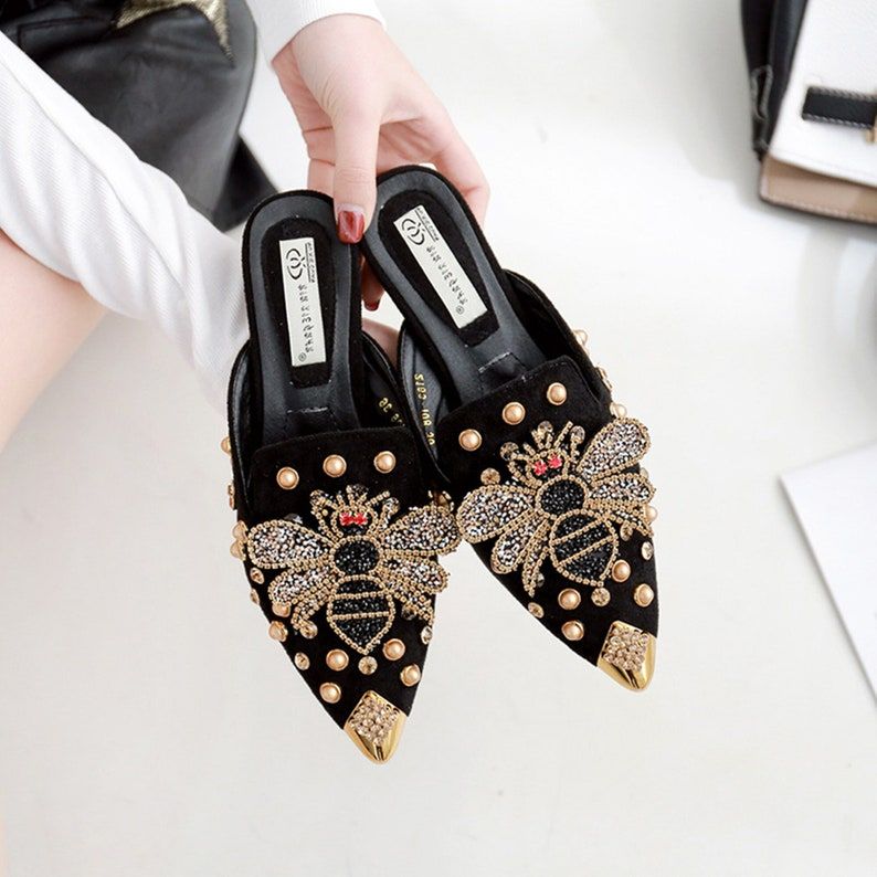 Black flat prom outlet shoes