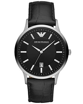 AR11186 Dress Black Leather Watch