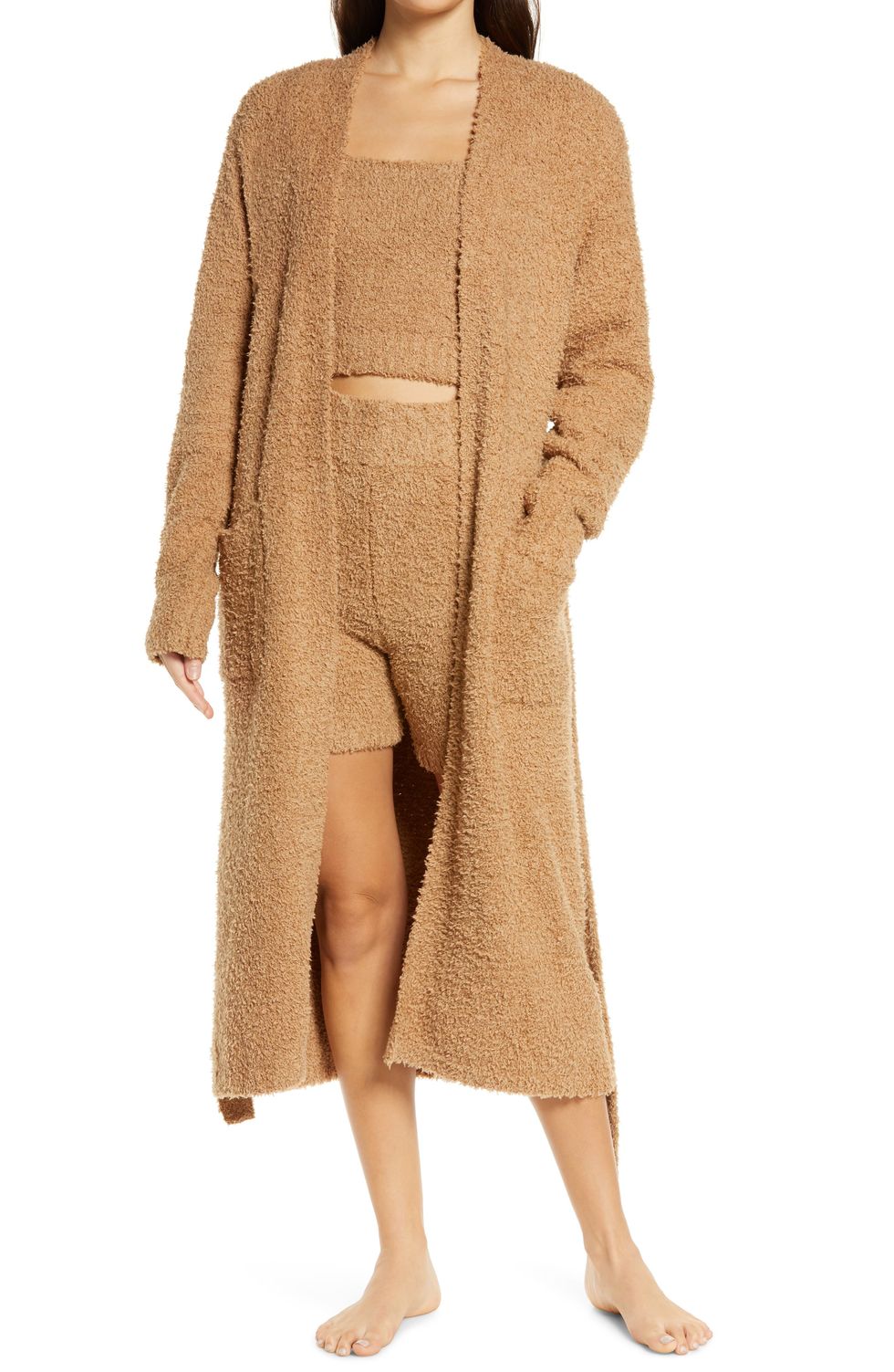 SKIMS Cozy Knit Bouclé Robe Is Totally Worth The Cost (And So Is