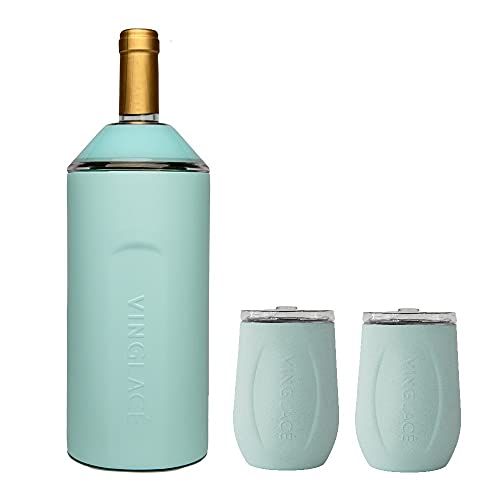 Wine Chiller With Stemless Wine Tumblers