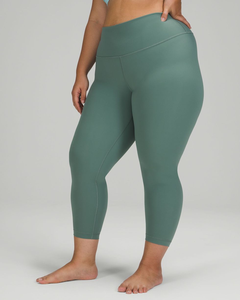 Green Legging Leggings Cotton Blend Pants Slex Yoga Full Length