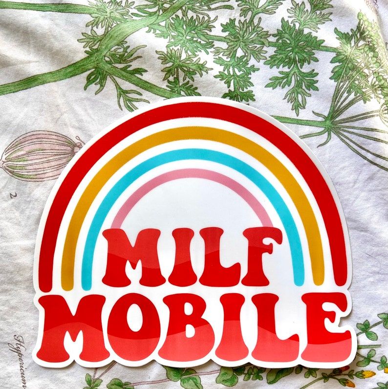 MILF Mobile Vinyl Bumper Sticker From Hollandaize