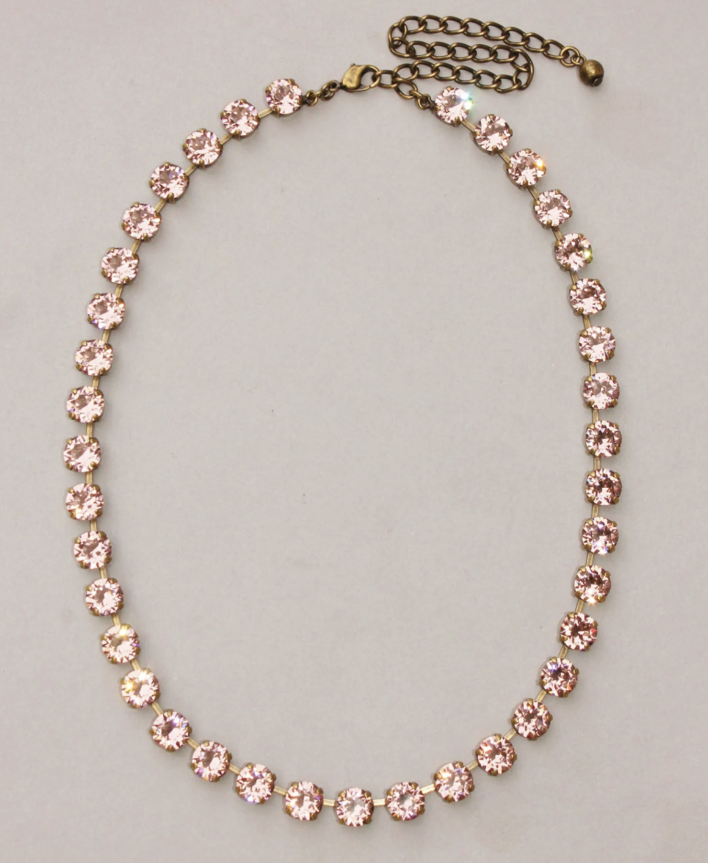 Vintage Dusty Rose Swarovski Necklace 