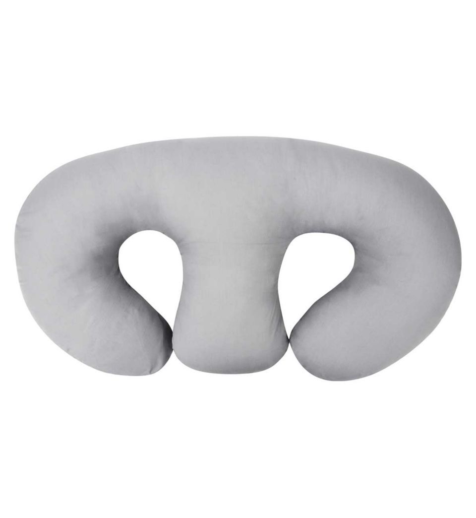 Washable Cover Portable The Ultimate Nursing Support Pillow Ergonomic Design- for a Positive Breastfeeding or Bottle Feeding Experience SIMPLY GOOD Compact Nursing Pillow Grey Eyes on White 