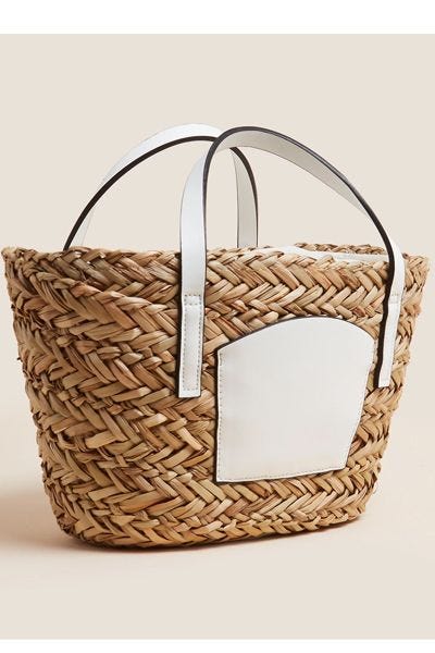 Straw Mini Tote Bag 