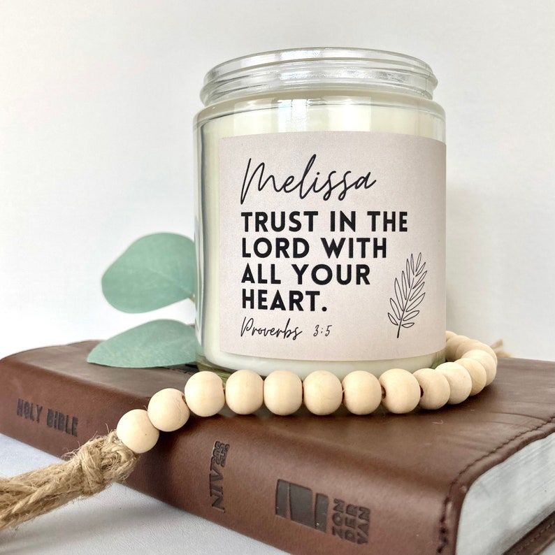 Proverbs 3:5 Candle