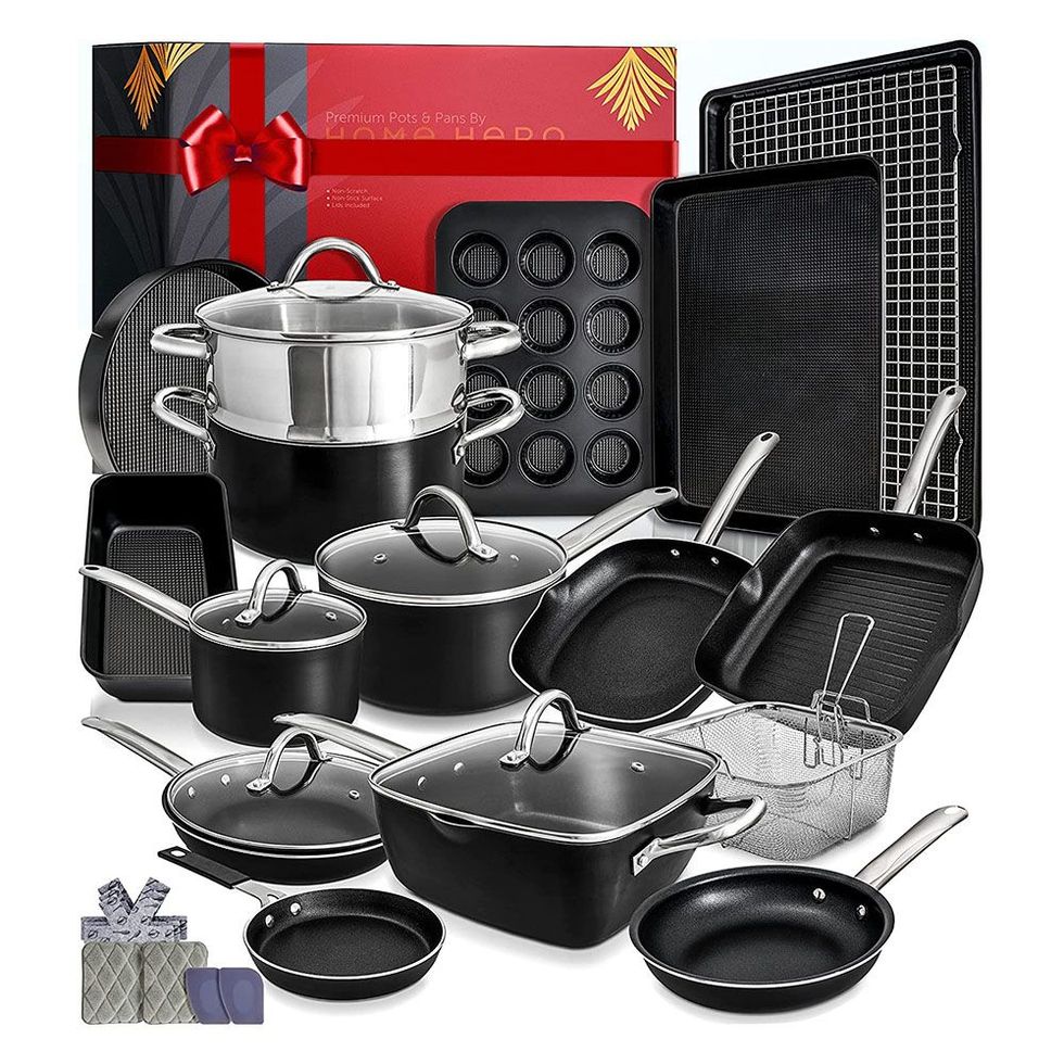MARK DOWN! 10 Pieces Pots and Pans Granite Stone Cookware Set Non