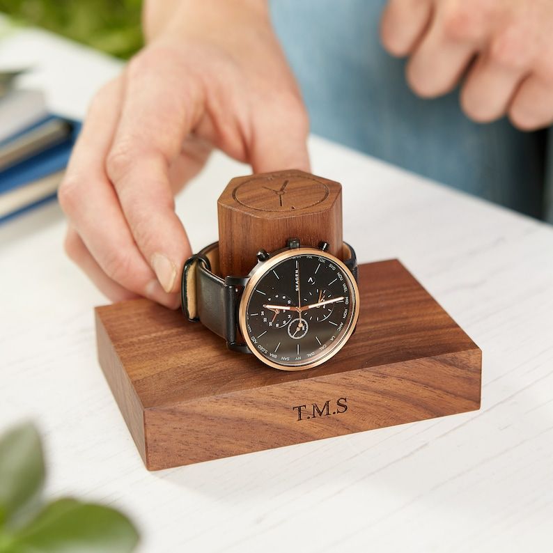 Personalized Single Hex Watch Stand