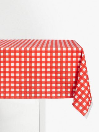 ANYDAY John Lewis & Partners Gingham PVC Tablecloth Fabric Red