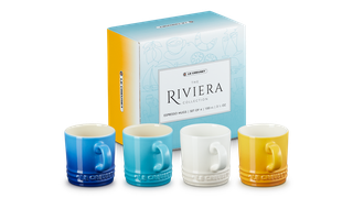 Riviera set of 4 stoneware espresso cups