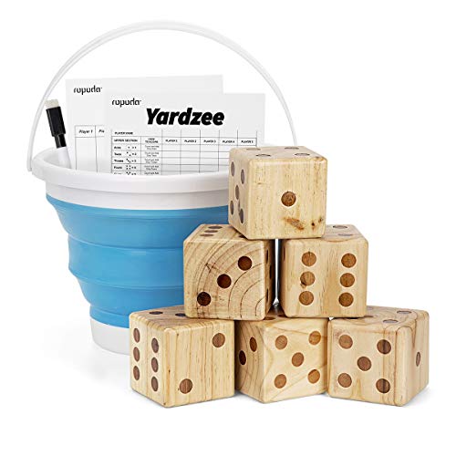 Giant Wooden Yard Dice Set