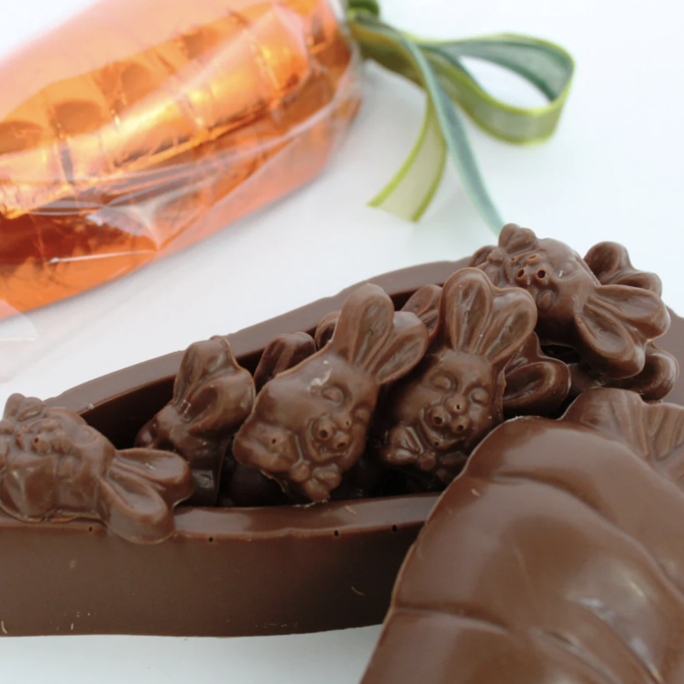 Chocolate Carrot With Bunnies Inside