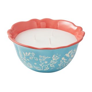 The Pioneer Woman Mazie Floral 3-Wick Citronella Candle