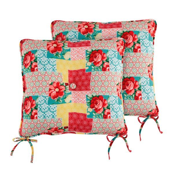 The Pioneer Woman Floral Patchwork Outdoor Seat Pad