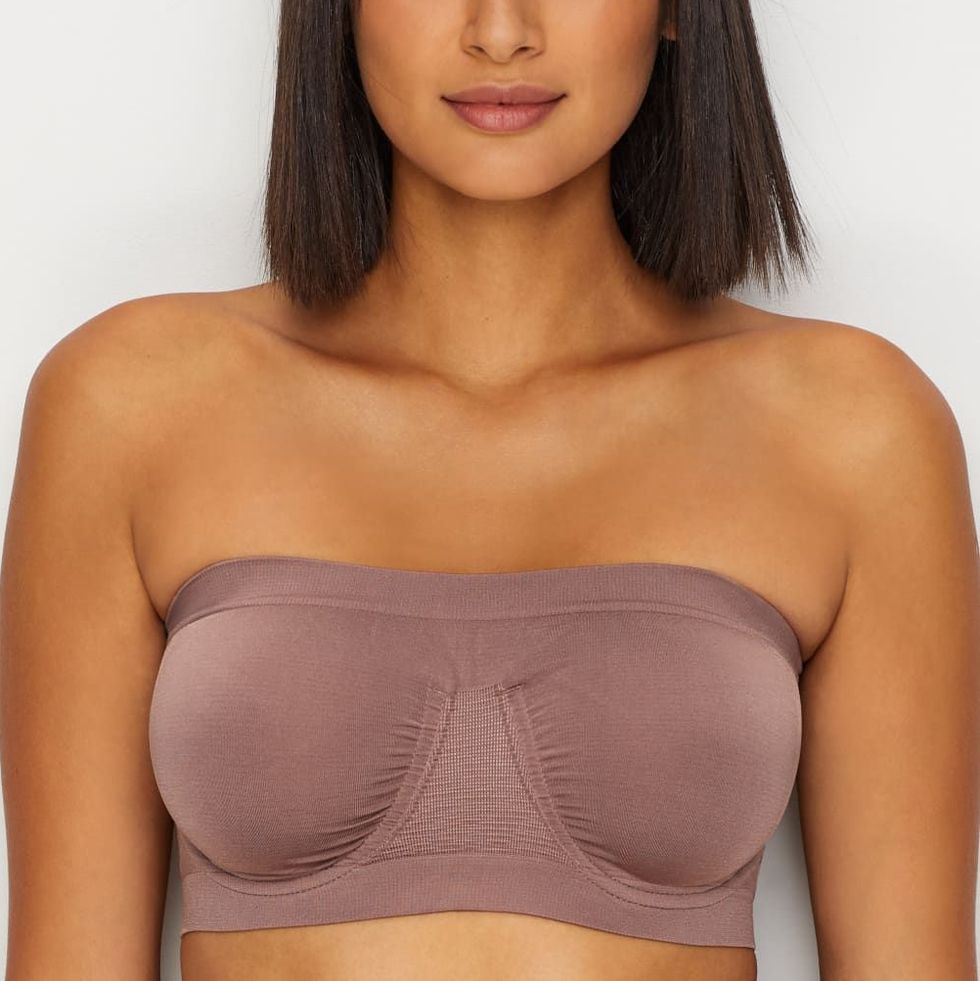 YOURS Nude Seamless Padded Non-Wired Bandeau Bra