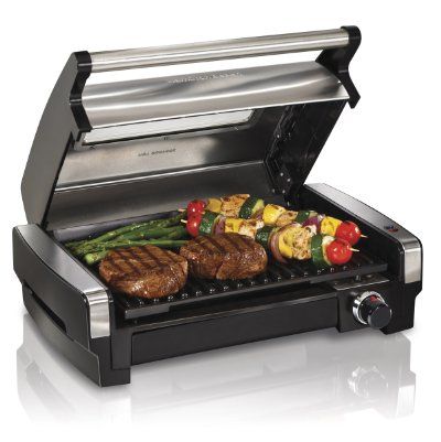 Electric Indoor Searing Grill with Viewing Window