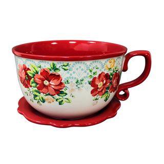 The Pioneer Woman 10-Inch Vintage Floral Teacup Planter