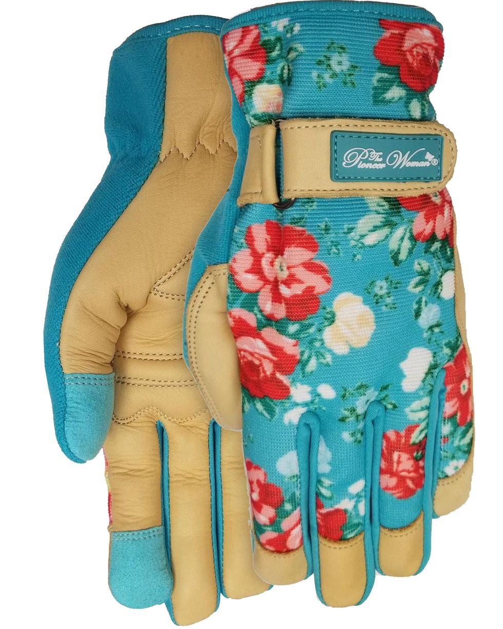 The Pioneer Woman Vintage Floral Goatskin Leather Gloves