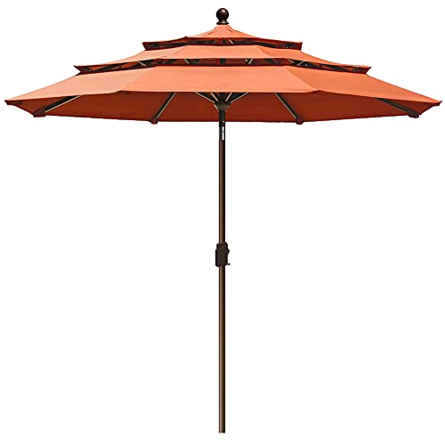 EliteShade Sunbrella 9-Foot 3-Tier Market Umbrella 