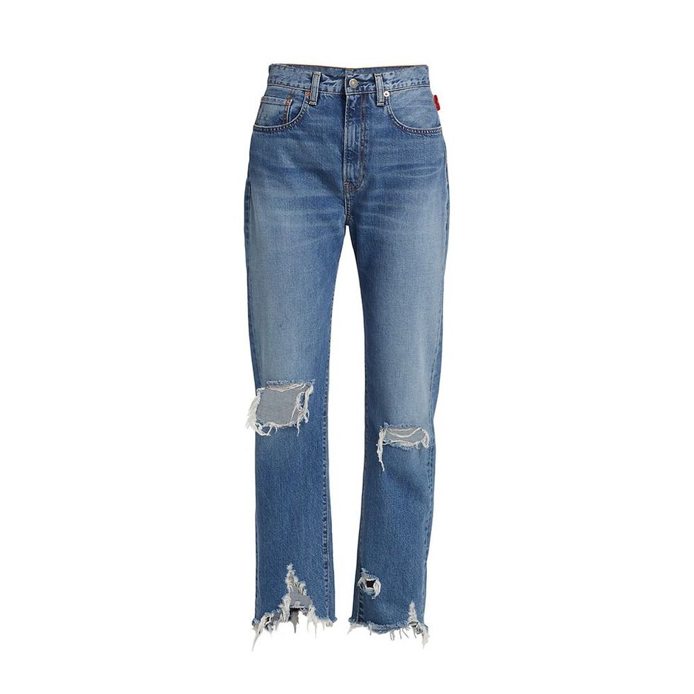 Sophie Slim-Fit Distressed Jeans