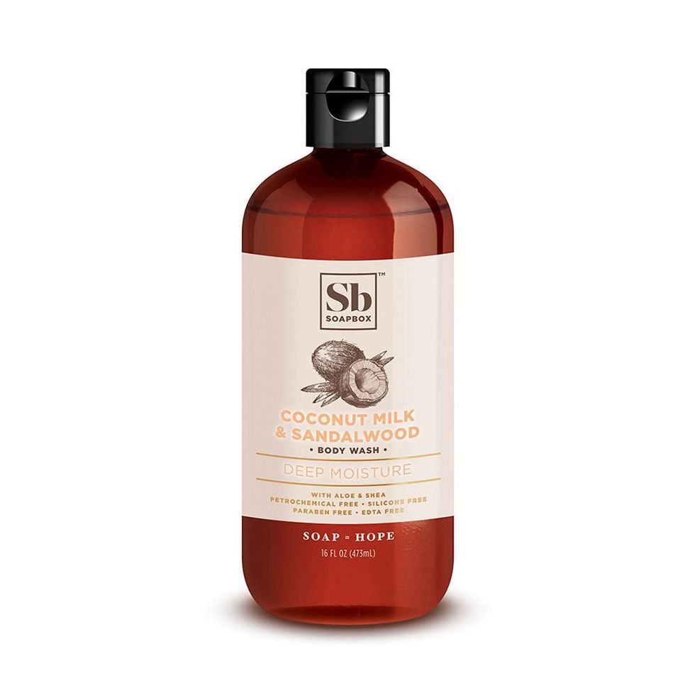 Soapbox Coconut Milk & Sandalwood Deep Moisture Body Wash 16 o
