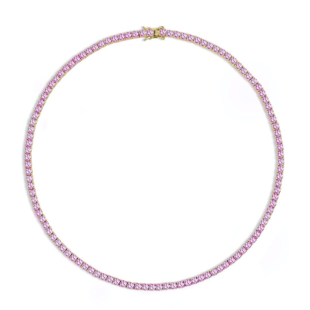 Essential Pastel Pink Tennis Necklace