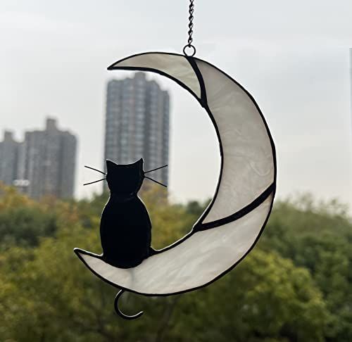 Black Cat Window Hanging Suncatcher