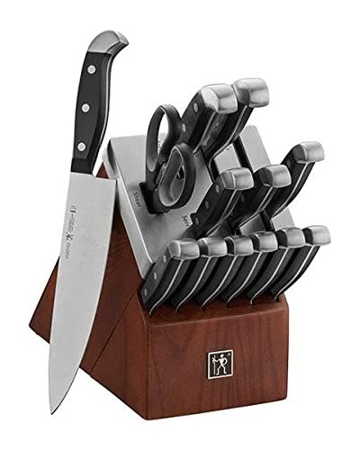 Country Living 20-Piece Kitchen Knife Quality Stainless-Steel Blades with  Guards, Complete Set includes Knives, Shears, Acacia Cutting Board and