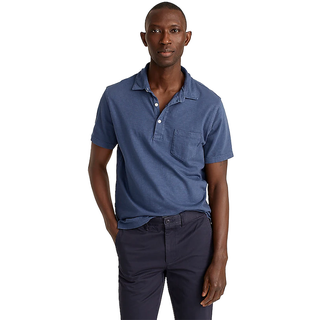 J.Crew Garment-Dyed Slub Cotton Polo Shirt J.Crew Garment-Dyed Slub Cotton Polo Shirt