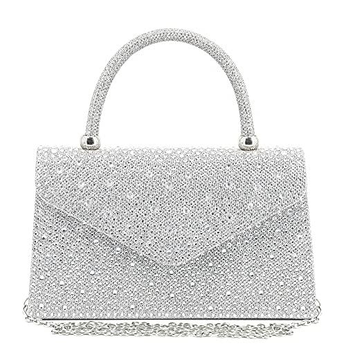 Rhinestone Decor Evening Bag Party Clutches Cocktail Purses