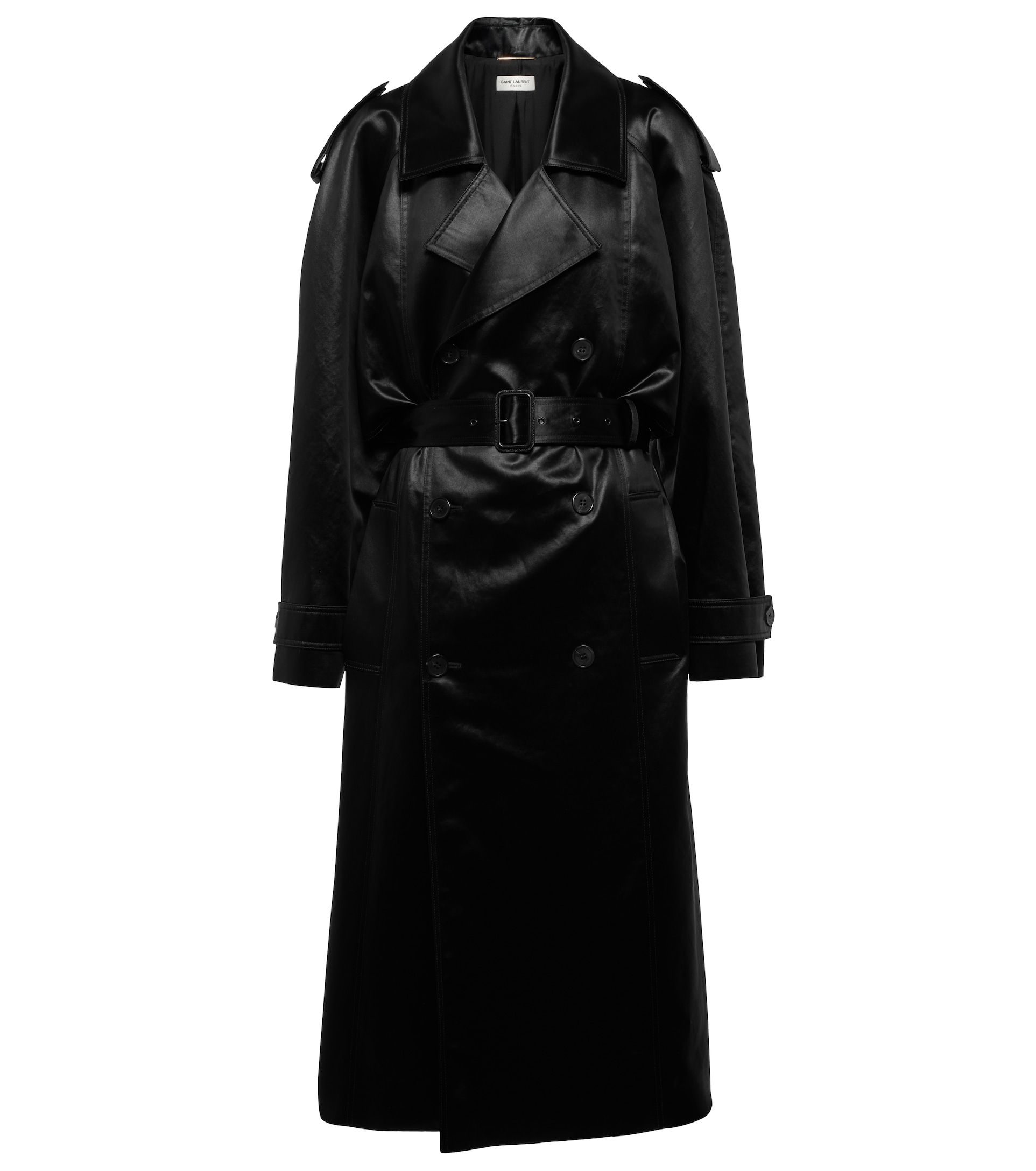 lightweight black trench coat