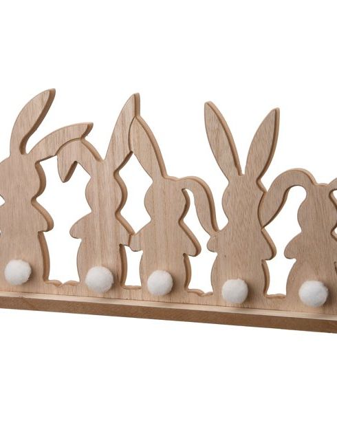 Decorative Bunny Wood Piece