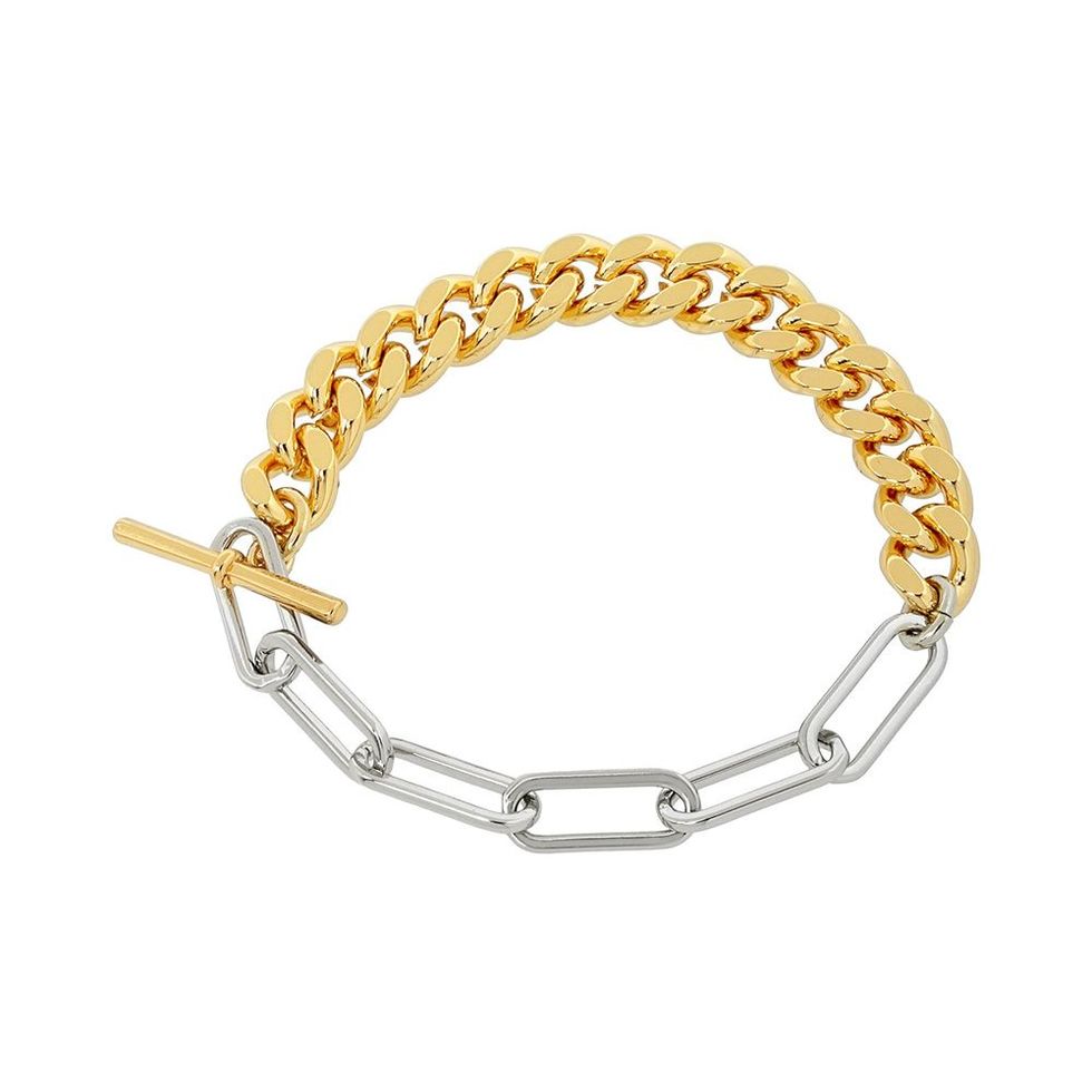 Chunky Chain Bracelet in Two-Tone