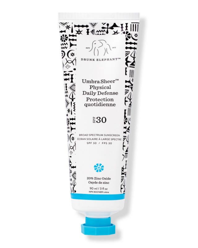 Drunk Elephant Umbra Sheer Physical Daily Defense SPF 30