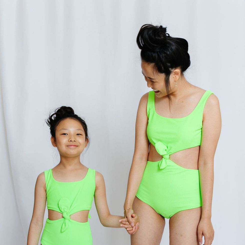 IFFEI Family Matching Swimwear Two Pieces Bikini Set Printed