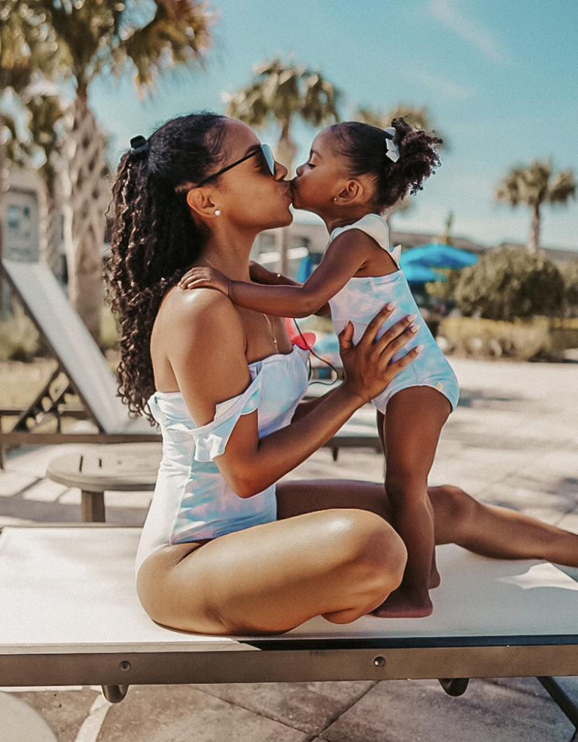 mommy daughter matching bathing suits