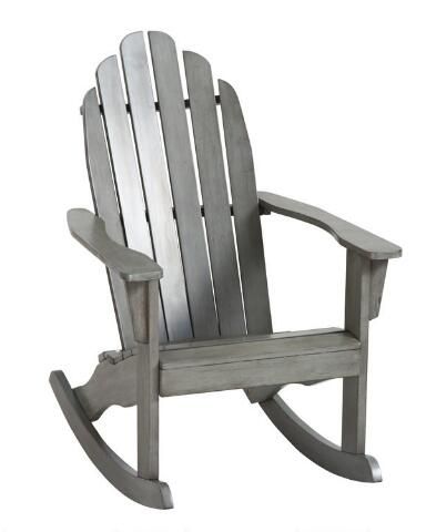 Gray Adirondack Rocking Chair