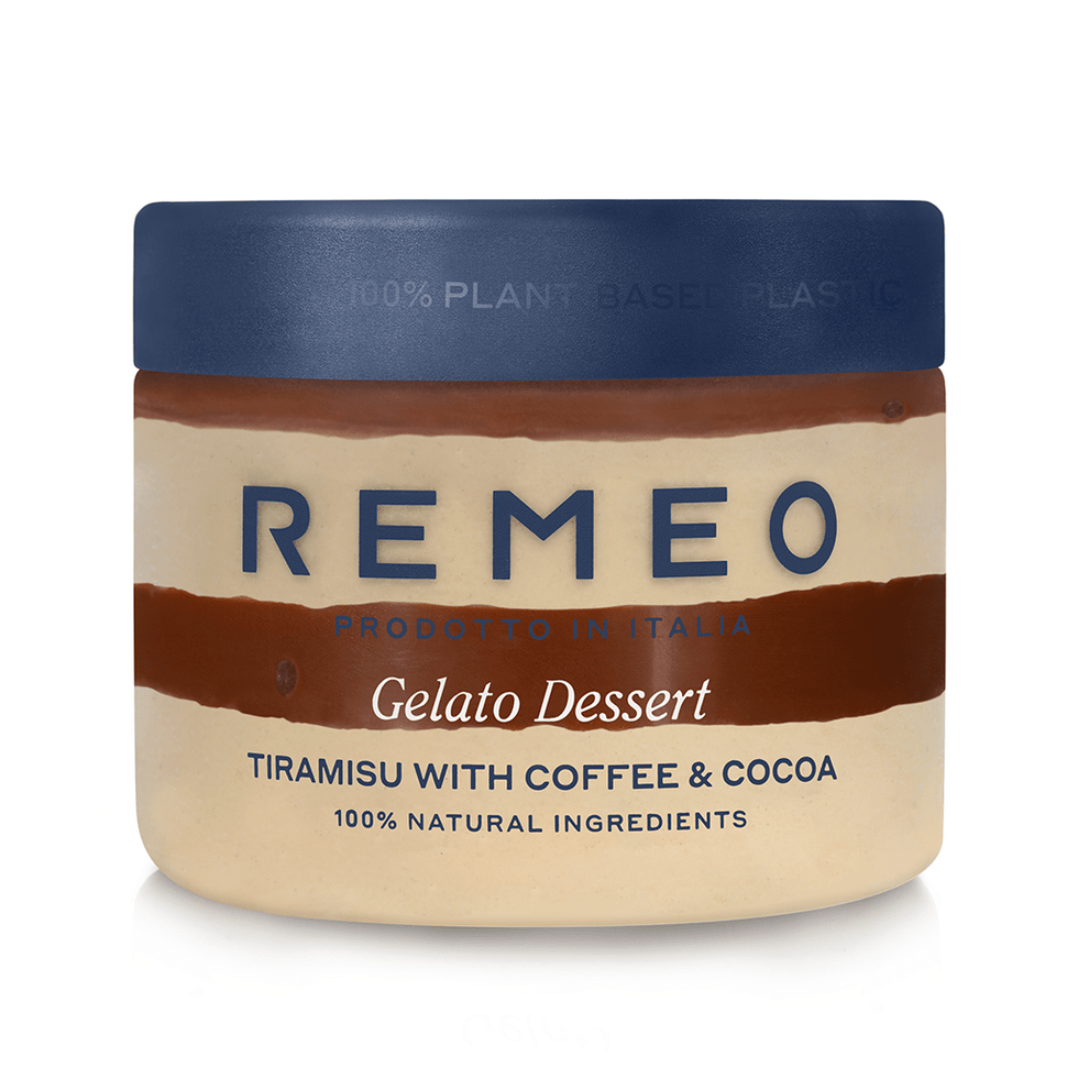Tiramisu Gelato with Coffee and Cocoa 