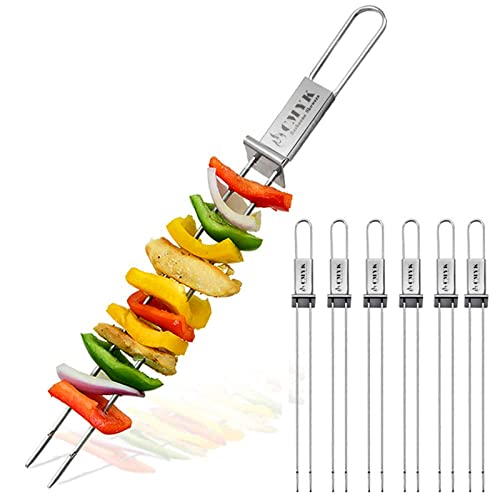 Barbecue 13" Stainless Steel Grilling Skewers 