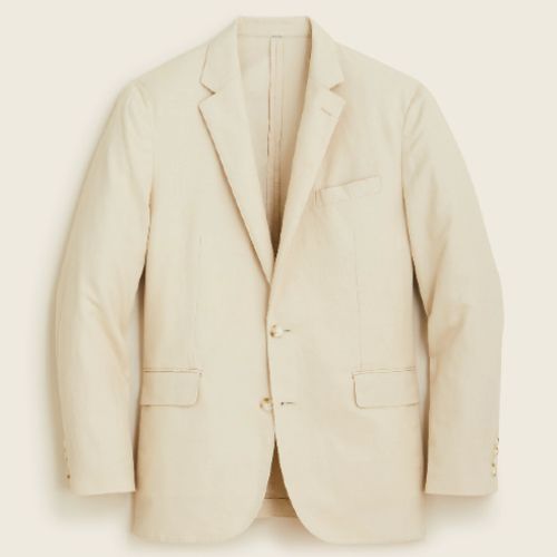 Ludlow Slim-Fit Unstructured Suit Jacket In Irish Cotton-Linen