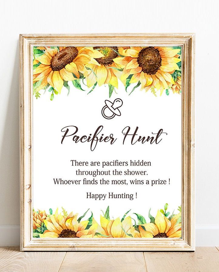 Pacifier Hunt Baby Shower Game