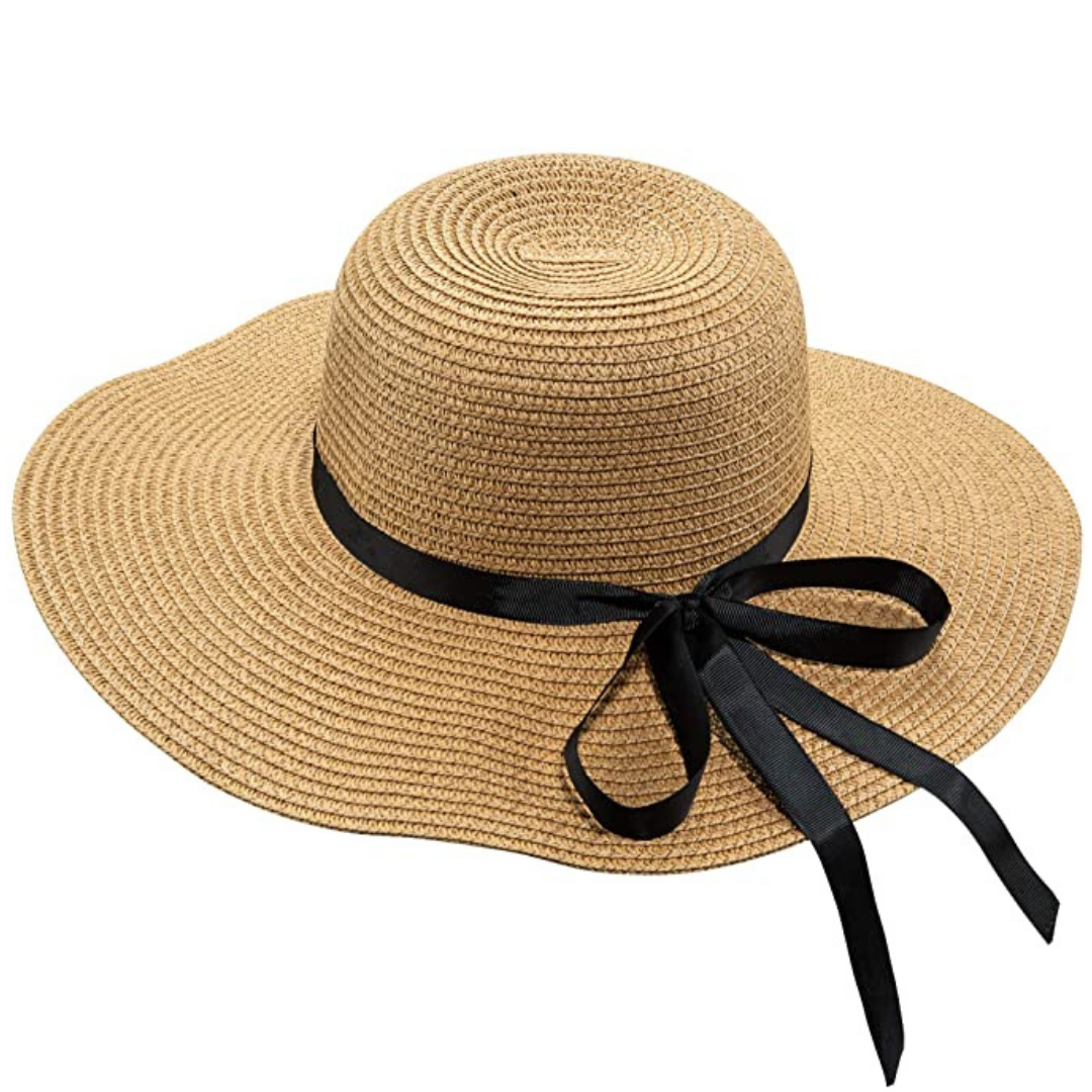 Sun Hat FashionABC Unisex Straw Fedora Hat Beach Hat for Summer