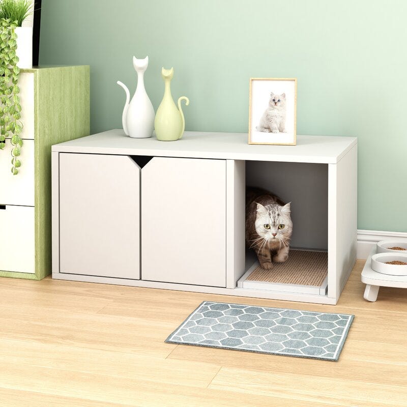 Grinnell Paperboard Litter Box Enclosure