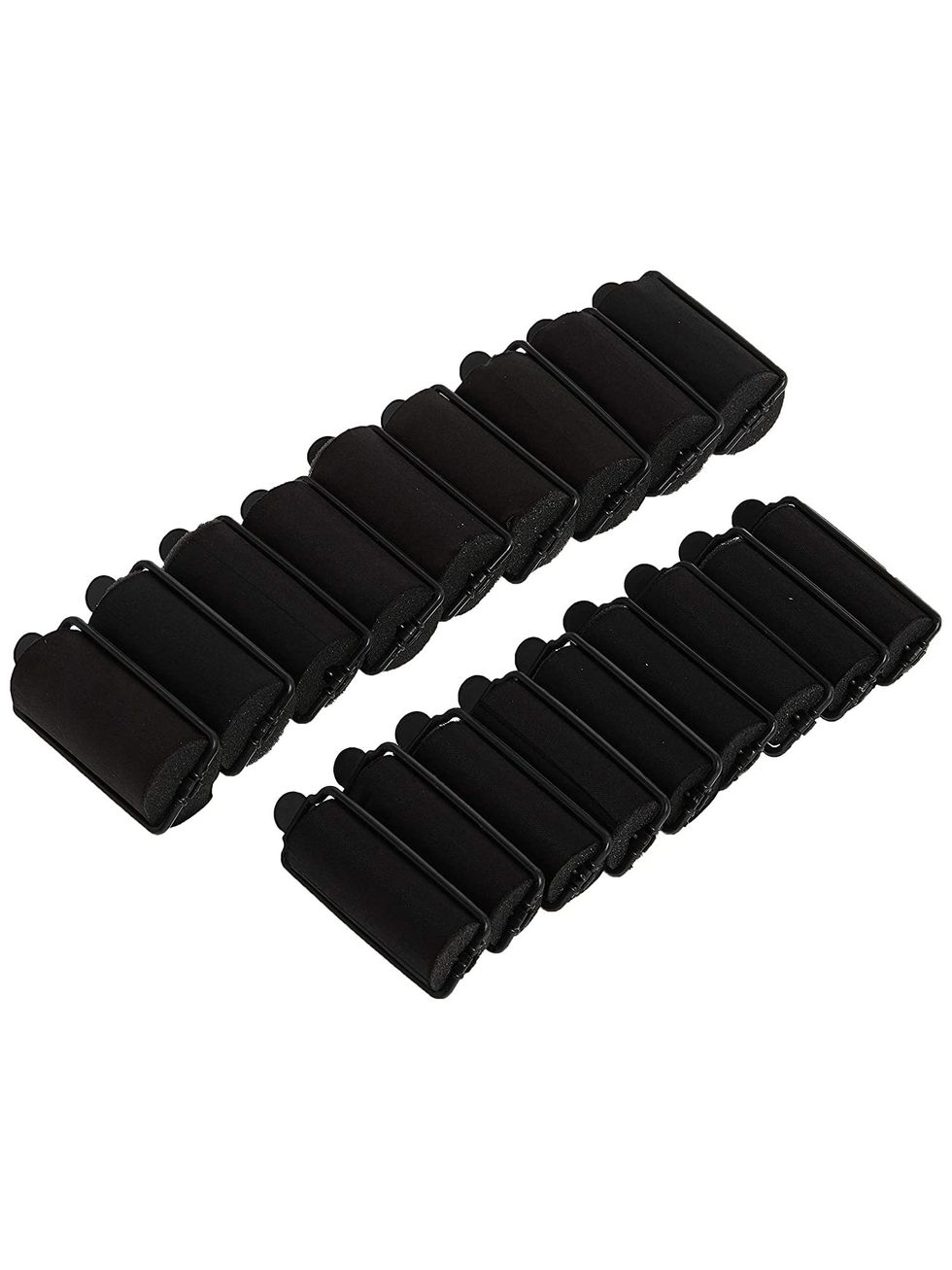 Satin-Covered Rollers, 18 Piece