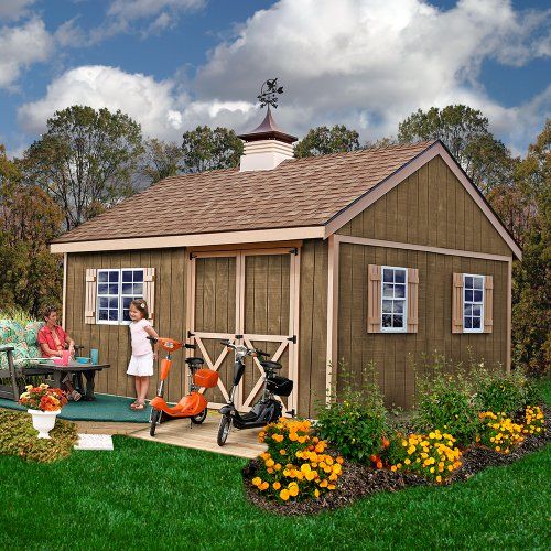 New Castle 12' X 16' Wood Shed Kit
