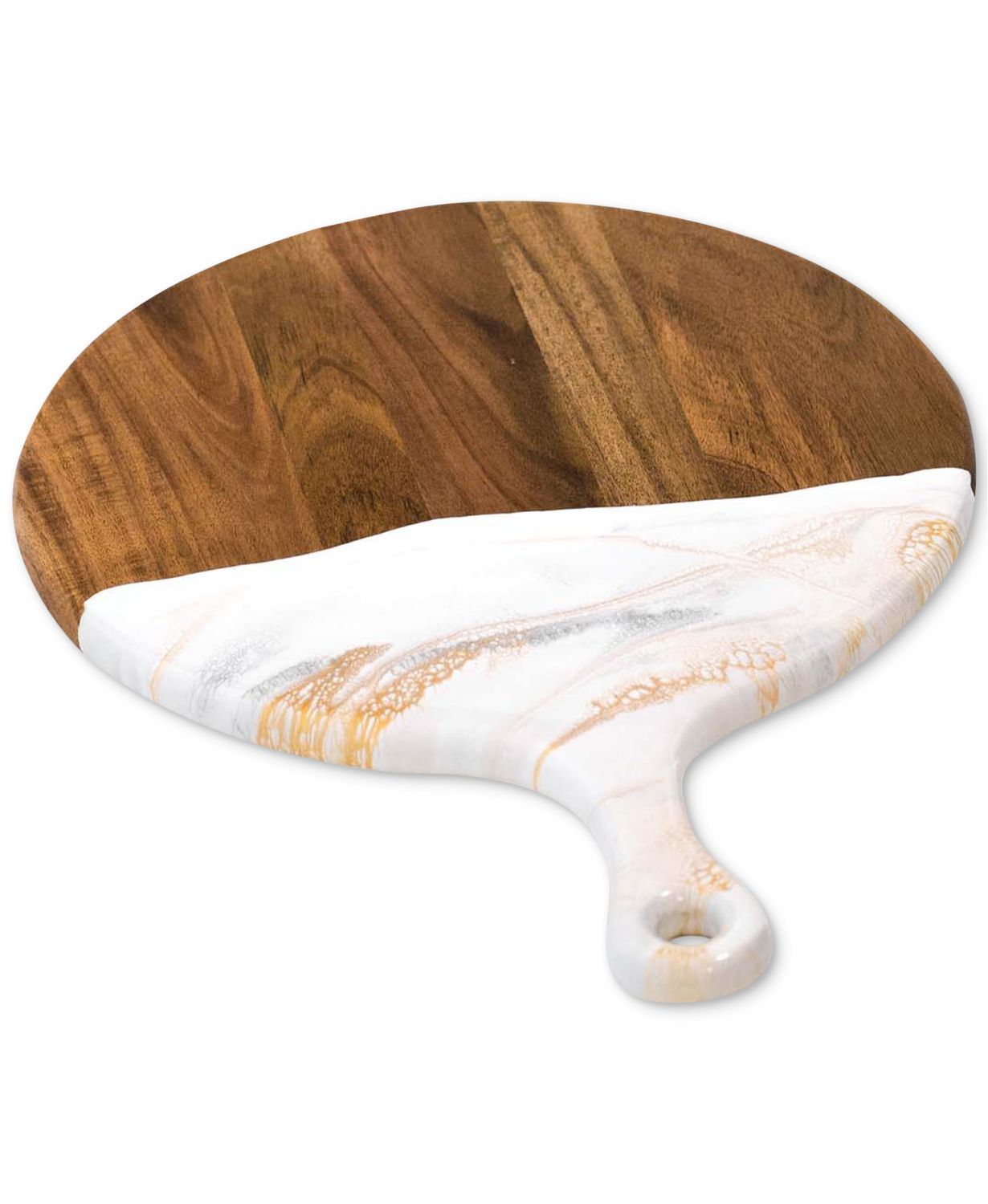Round Wooden Cheese Charcuterie Board