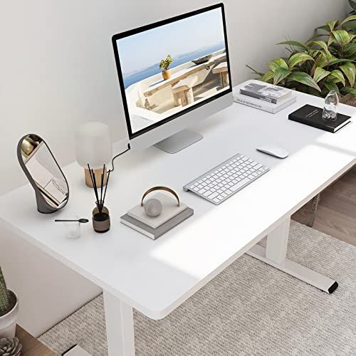EN1 Electric White Stand Up Desk