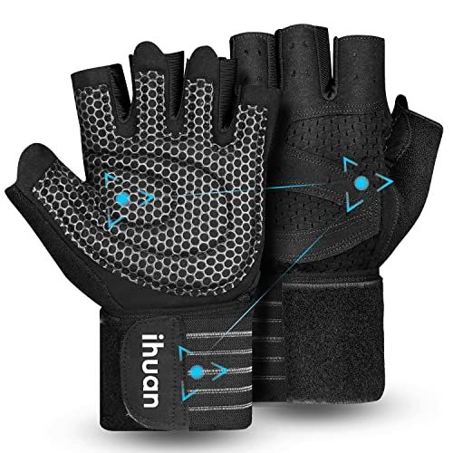 SIMARI Workout Gloves Men Women Weight Lifting Gloves with Wrist Support  for Gym Exercise Fitness Training Lifts Made of Microfiber and Spandex  Fiber