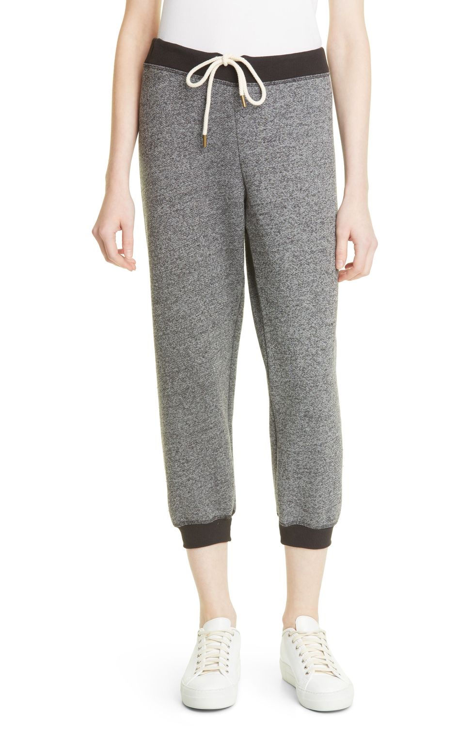 The Crop Sweatpants in Heathered Black at Nordstrom