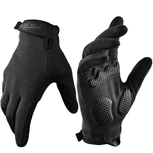 Mens Weight Lifting Gloves Leather Palm Padded Fitness Training Exercise Gym 